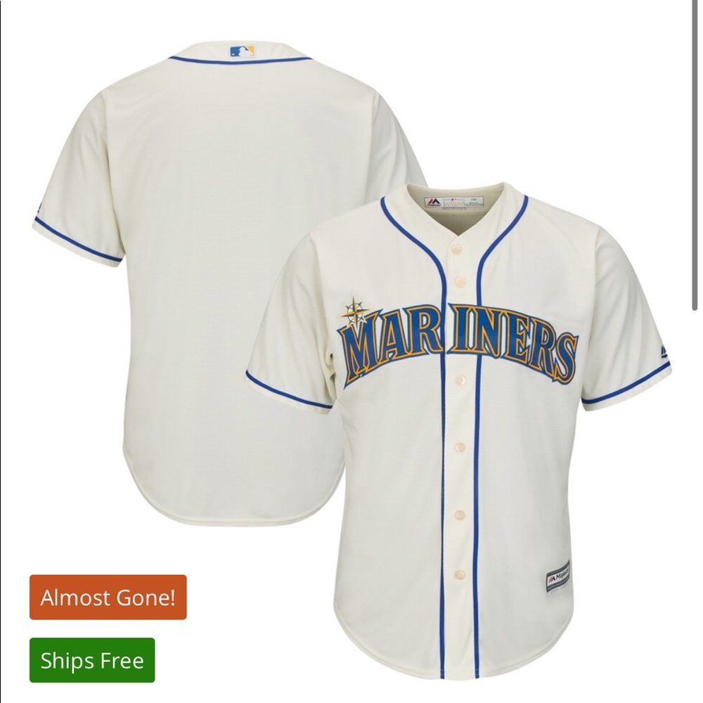 Mariners Cream Alternate Jersey
